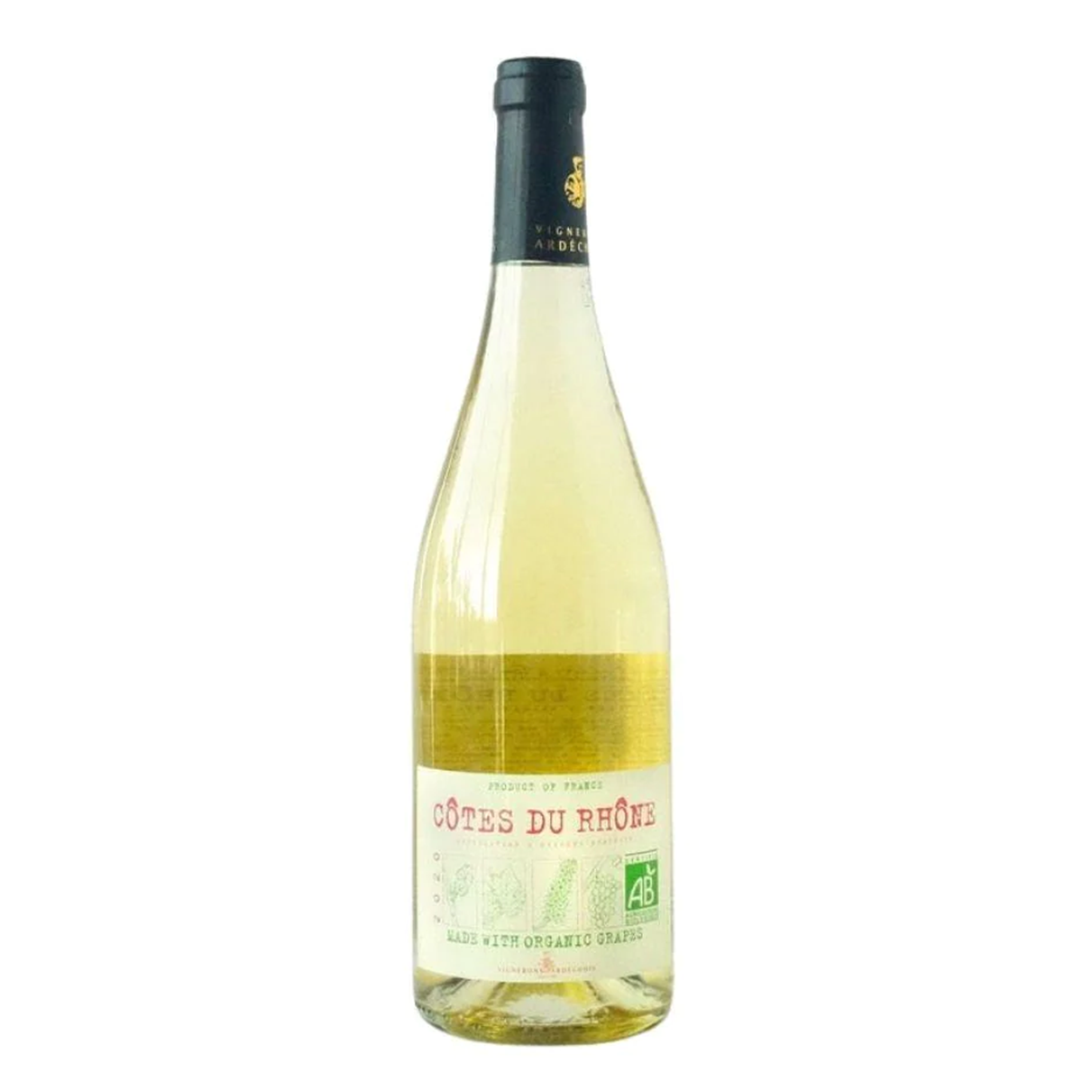 Vignerons Ardechois, Uvica Côtes du Rhône Blanc 2019 (750 ml)