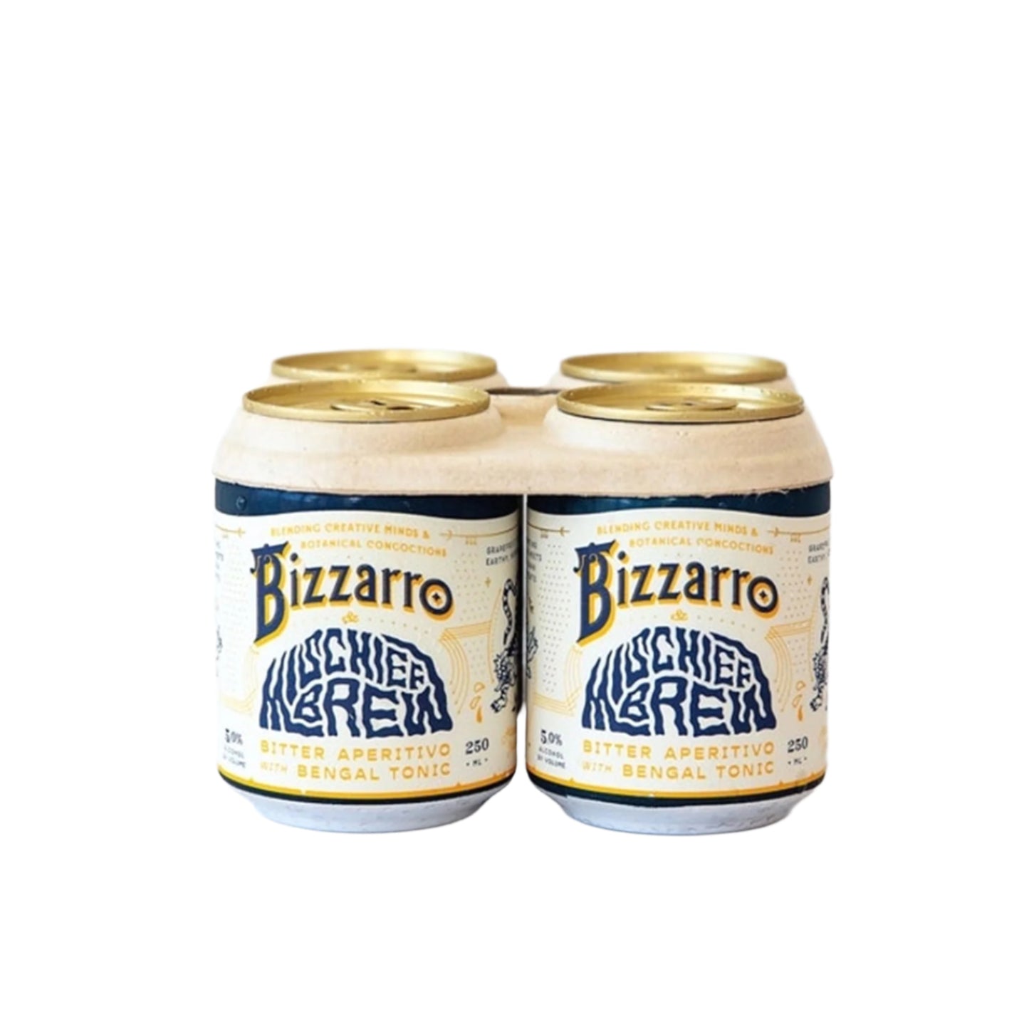 Delinquente Bizzarro & Mischief Brew Tonic Can (250 ml) - Half Case (24 cans)